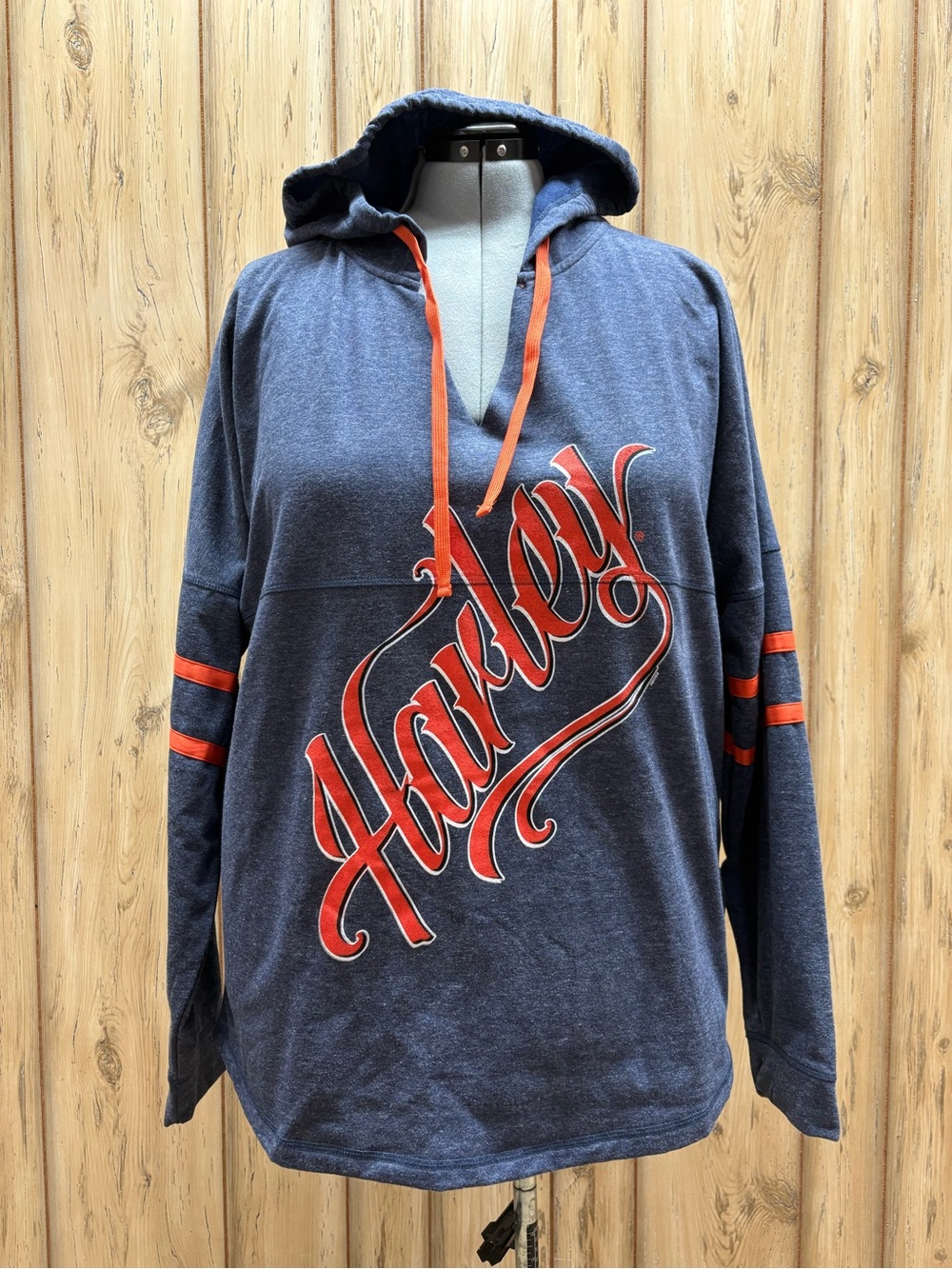 Harley-Davidson Navy Crewneck Sweater with Red Script
